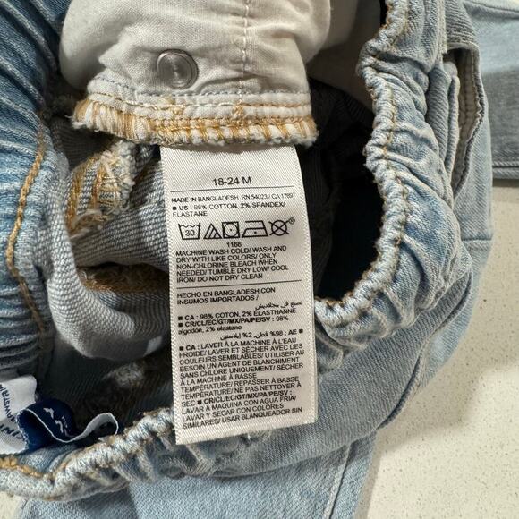 Old Navy Drawstring Baby Unisex Jeans 18-24M - Picture 5 of 5